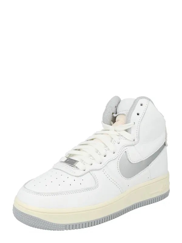 Nike Sportswear Nike Sportswear Visoke superge 'AF1 SCULPT'  srebrno-siva / bela