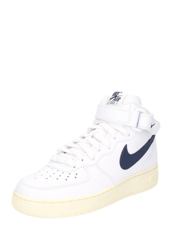 Nike Sportswear Nike Sportswear Visoke superge 'Air Force 1 07'  marine / bela