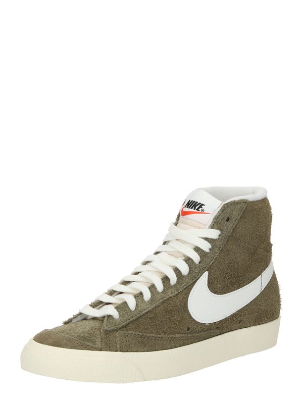 Nike Sportswear Nike Sportswear Visoke superge 'Blazer Mid '77 Vintage'  oliva / bela