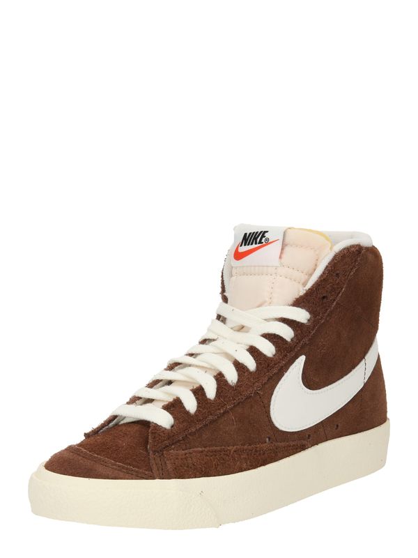 Nike Sportswear Nike Sportswear Visoke superge 'Blazer Mid '77 Vintage'  rjava / bela