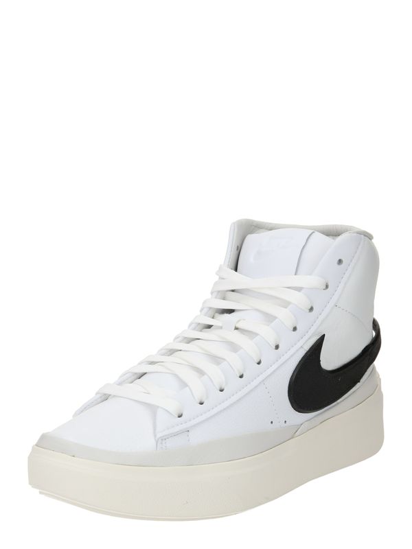 Nike Sportswear Nike Sportswear Visoke superge 'BLAZER PHANTOM'  črna / bela