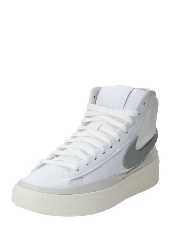 Nike Sportswear Nike Sportswear Visoke superge 'BLAZER PHANTOM'  siva / bela