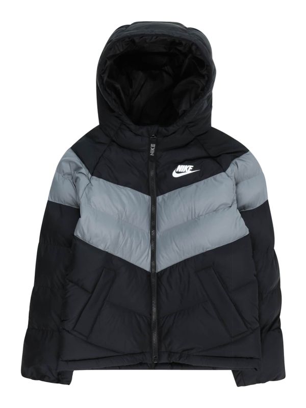 Nike Sportswear Nike Sportswear Zimska jakna  siva / črna