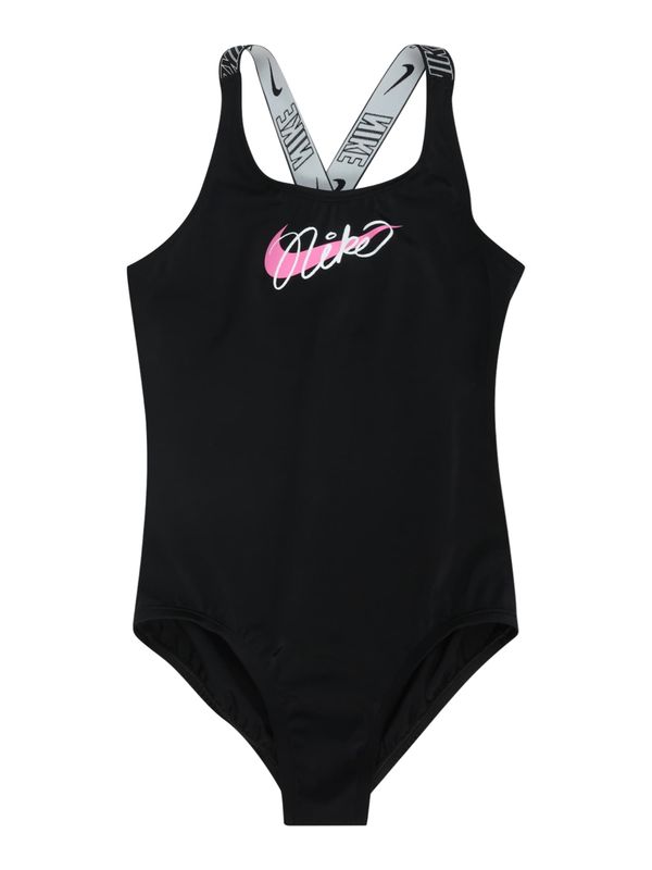 Nike Swim Nike Swim Športna kopalna moda  roza / črna / bela