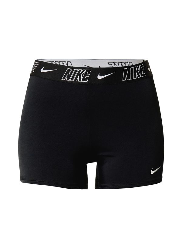 Nike Swim Nike Swim Športne bikini hlačke  črna / bela