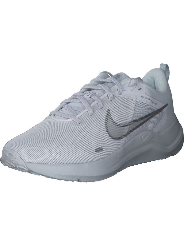 NIKE NIKE Tekaški čevelj 'Downshifter 12'  svetlo siva / temno siva / bela