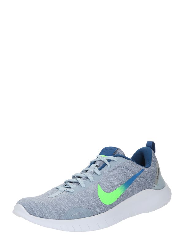 NIKE NIKE Tekaški čevelj 'FLEX EXPERIENCE 12'  modra / golobje modra / siva / neonsko zelena