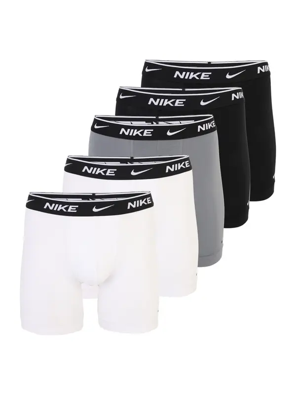 NIKE Underwear NIKE Underwear Boksarice 'Everyday'  siva / črna / bela
