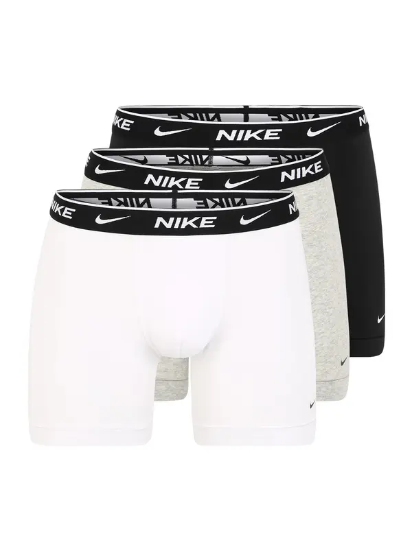 NIKE Underwear NIKE Underwear Boksarice  siva / črna / off-bela