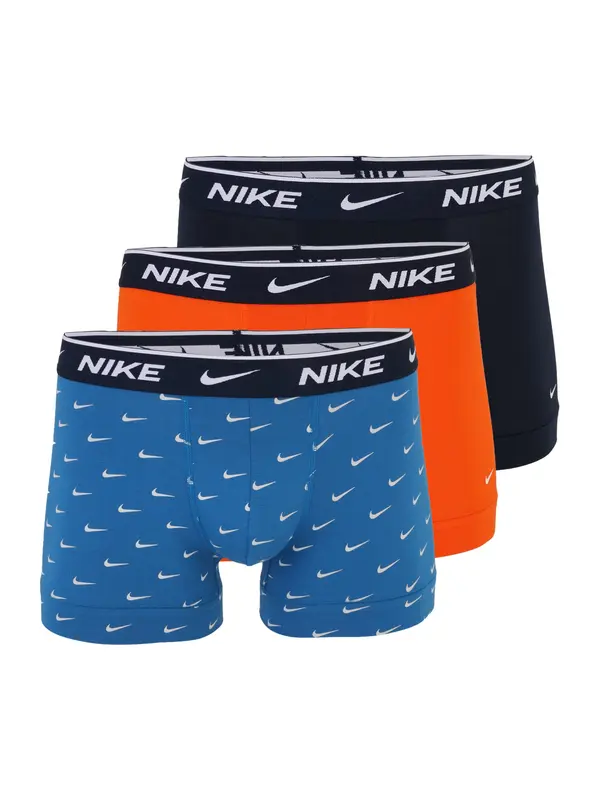 NIKE Underwear NIKE Underwear Športne spodnjice 'Everyday'  modra / temno oranžna / črna / off-bela