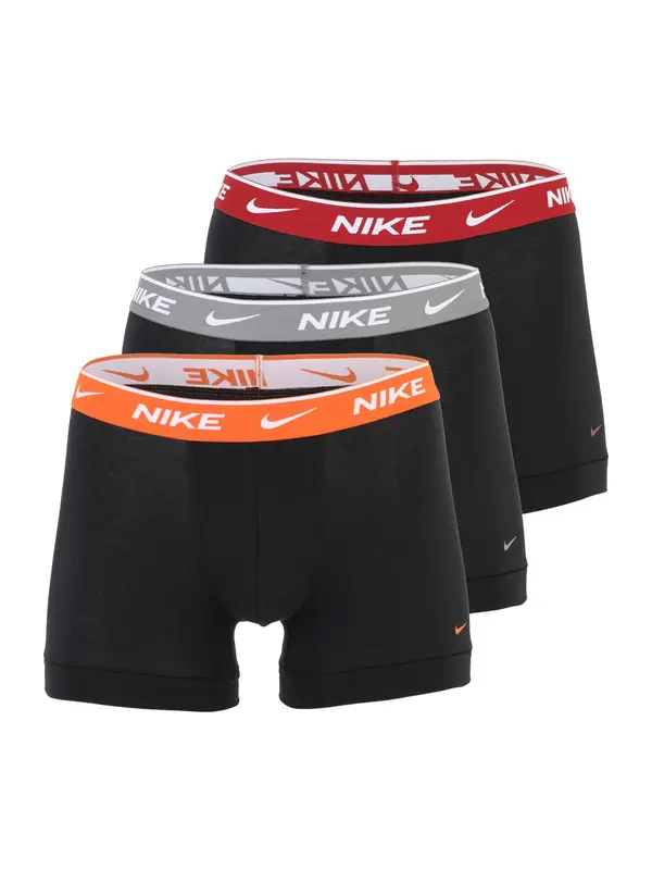 NIKE Underwear NIKE Underwear Športne spodnjice 'Everyday'  temno siva / oranžna / rubin rdeča / črna