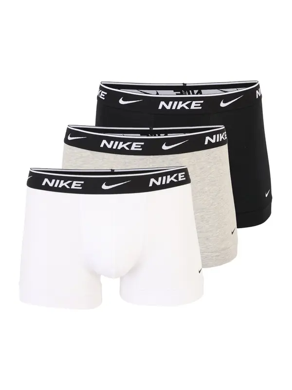 NIKE Underwear NIKE Underwear Športne spodnjice  pegasto siva / črna / bela