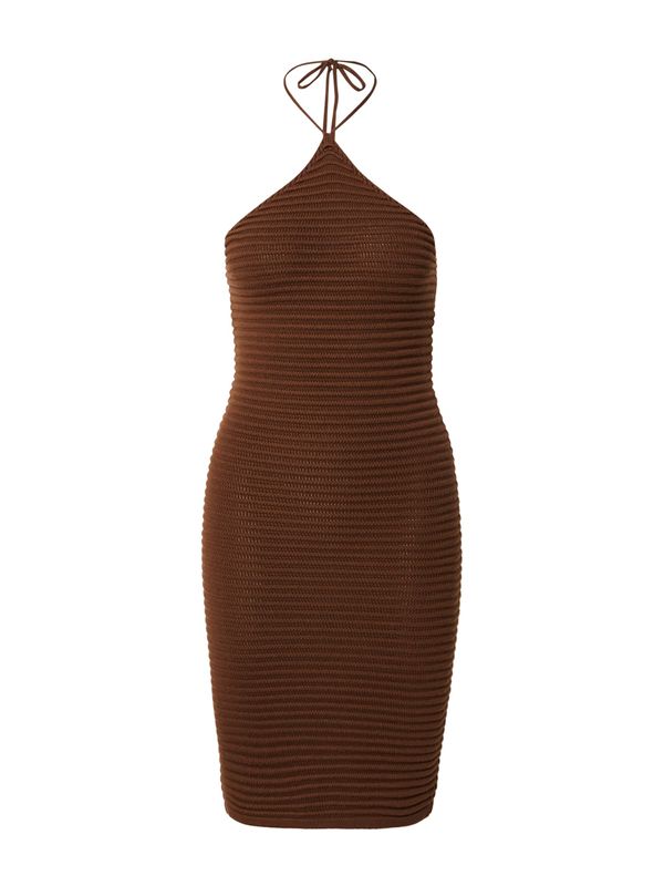 NLY by Nelly NLY by Nelly Pletena obleka  kostanj rjava