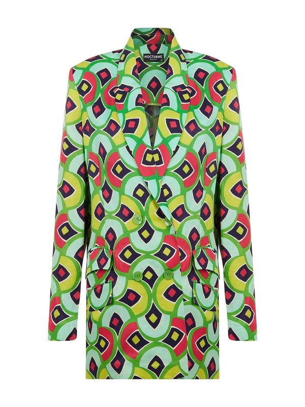 NOCTURNE NOCTURNE Blazer  limonino-rumena / zelena / žad / rdeča