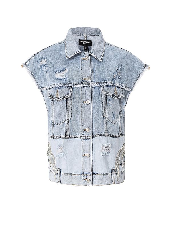 NOCTURNE NOCTURNE Brezrokavnik  svetlo modra