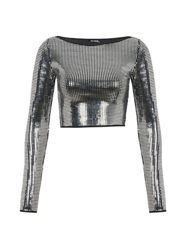 NOCTURNE NOCTURNE Majica  srebrna