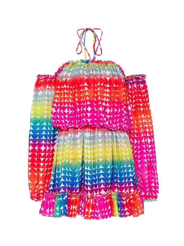 NOCTURNE NOCTURNE Obleka  modra / roza / rdeča / bela