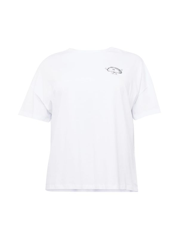 Noisy May Curve Noisy May Curve Majica 'NMIDA'  črna / bela