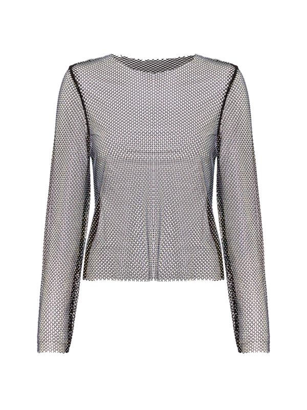 Noisy may Noisy may Majica 'NMMynte'  črna / srebrna