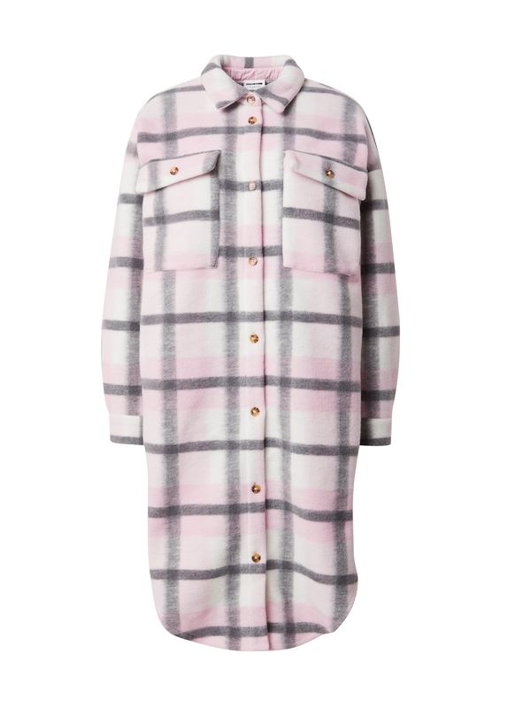 Noisy may Noisy may Prehoden plašč  temno siva / roza / bela