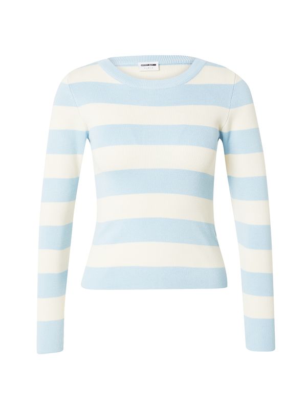 Noisy may Noisy may Pulover 'NMJaz'  svetlo modra / naravno bela