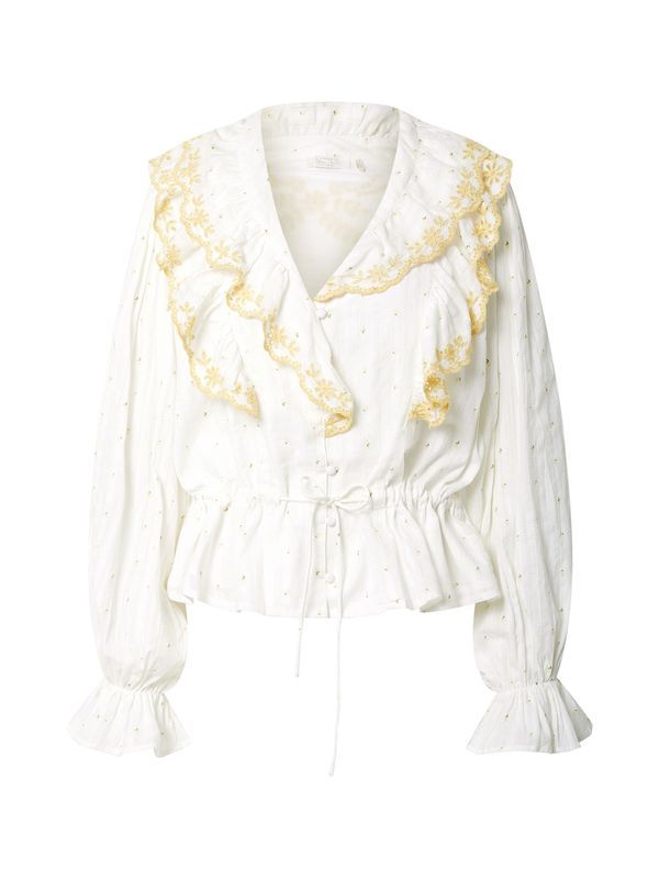 Notes du Nord Notes du Nord Bluza 'Ciara'  rumena / bela