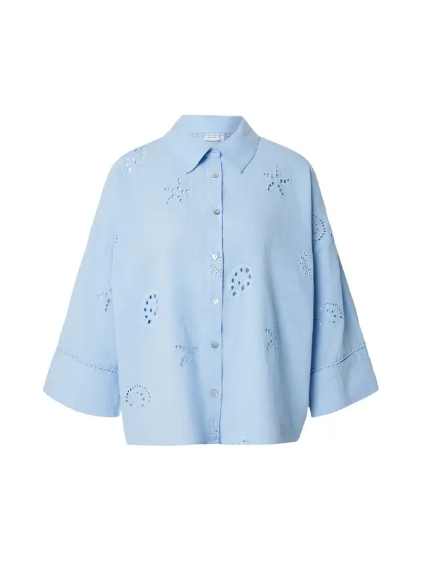 NÜMPH NÜMPH Bluza 'MARIELLE'  svetlo modra