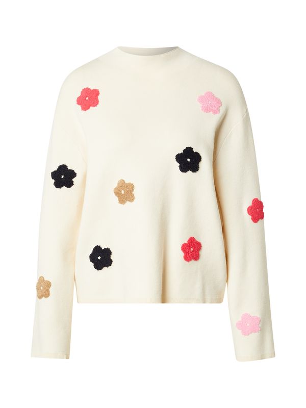 NÜMPH NÜMPH Pulover  mornarska / roza / malina / volneno bela