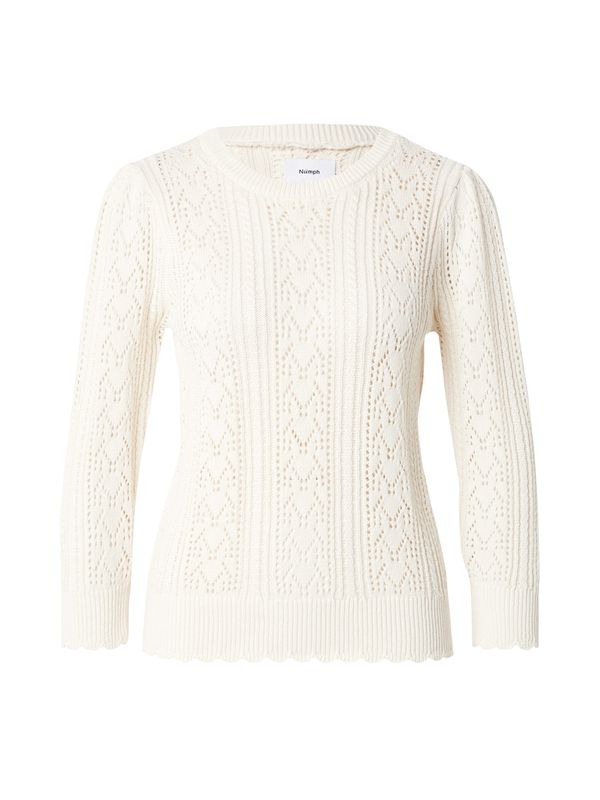 NÜMPH NÜMPH Pulover  volneno bela