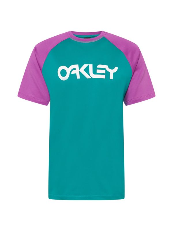 OAKLEY OAKLEY Funkcionalna majica 'SEAL BAY'  petrol / neonsko lila / bela