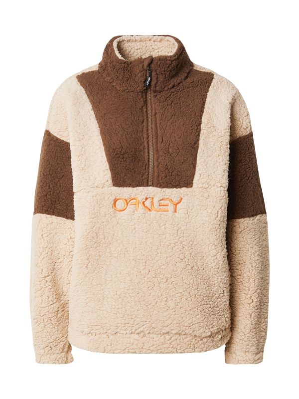 OAKLEY OAKLEY Športen pulover 'TNP EMBER'  kit / rjava / svetlo oranžna