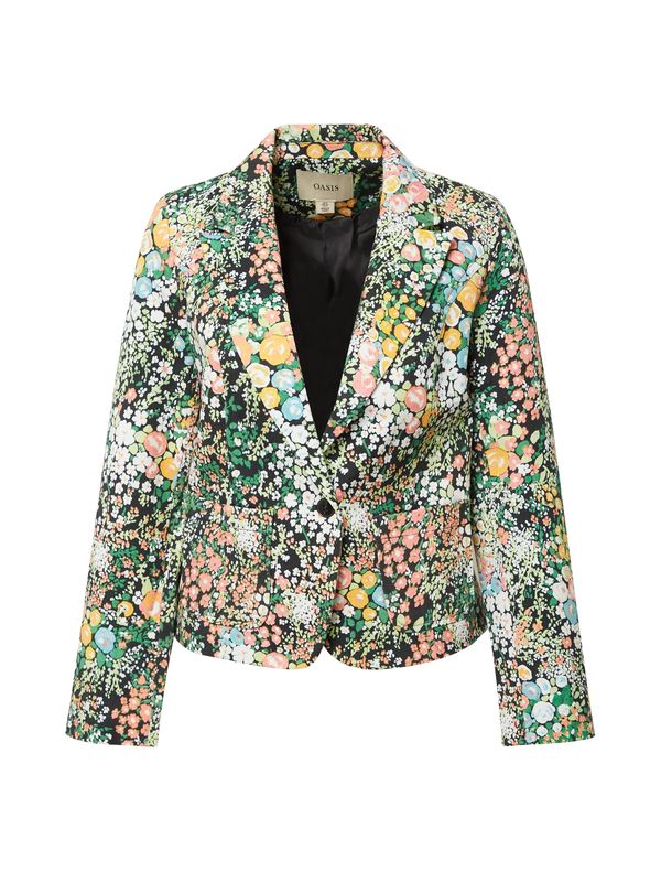 Oasis Oasis Blazer 'Ditsy'  rumena / zelena / črna / bela