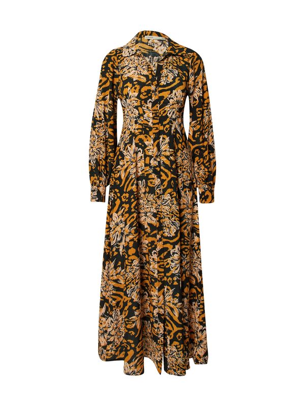 Oasis Oasis Dolga srajca  bež / oranžna / črna