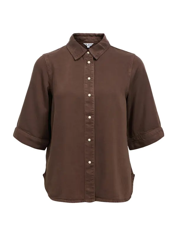 OBJECT OBJECT Bluza 'OBJFRAME'  temno rjava