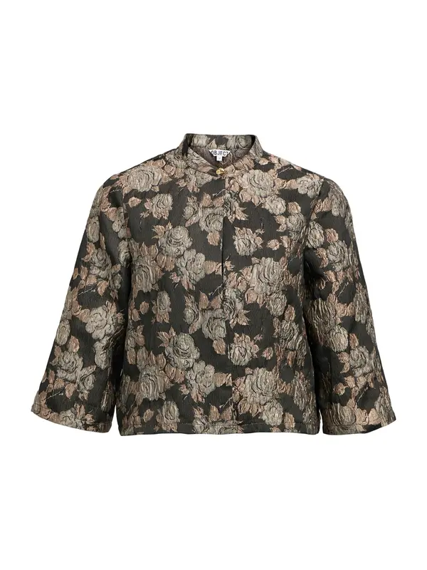 OBJECT OBJECT Bluza 'OBJJuna'  bež / črna / srebrna