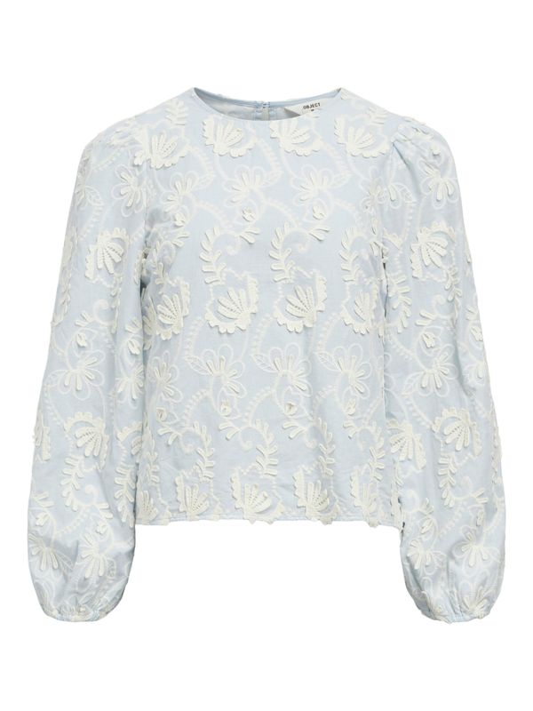 OBJECT OBJECT Bluza 'OBJMya'  svetlo modra / bela