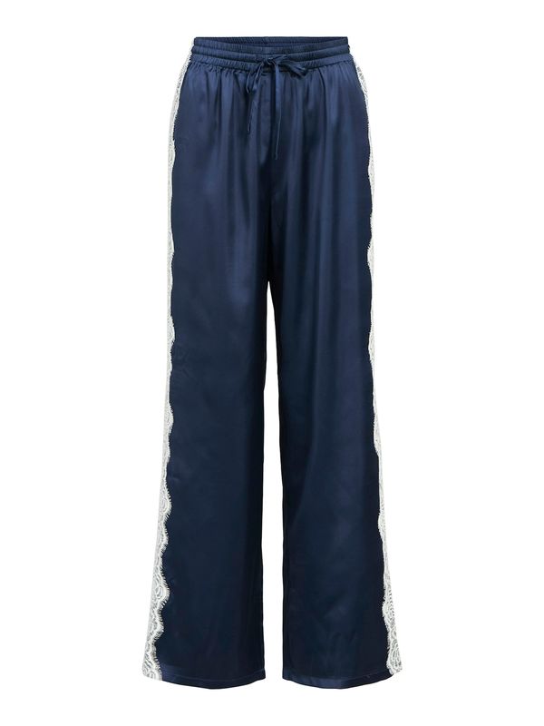 OBJECT OBJECT Hlače 'OBJRANDI'  moder denim / bela