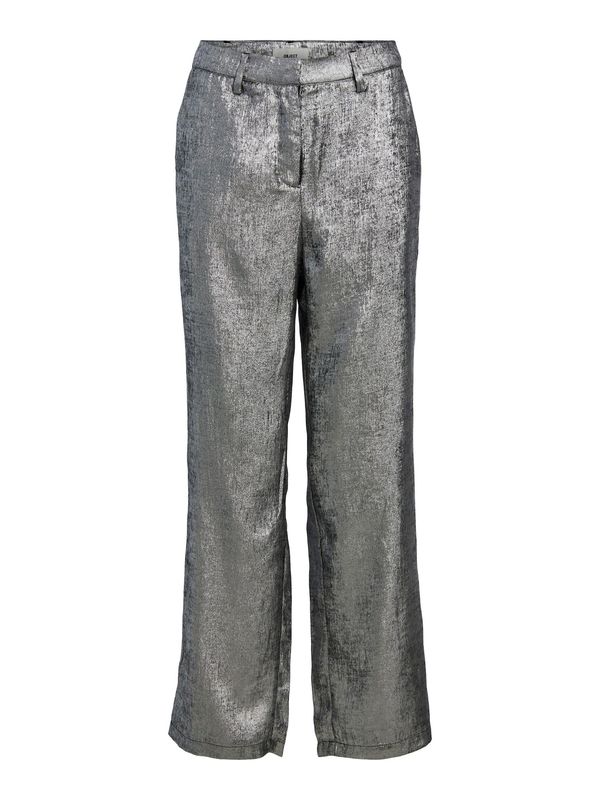 OBJECT OBJECT Hlače 'Una Lisa'  srebrna