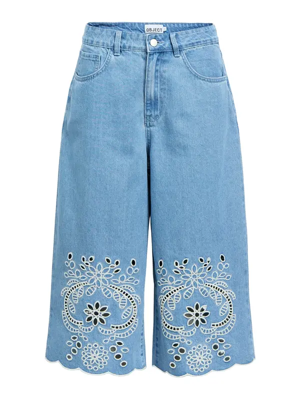 OBJECT OBJECT Kavbojke 'OBJIdda'  moder denim / bela