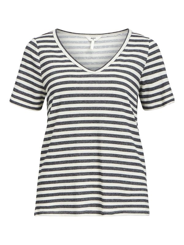 OBJECT OBJECT Majica 'OBJTHEA'  črna / bela