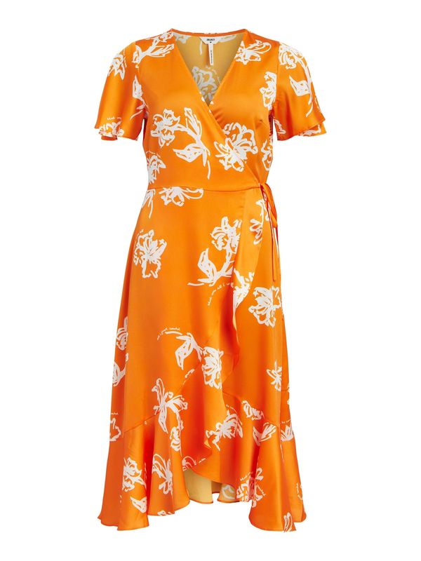 OBJECT OBJECT Obleka 'Issy Papaya'  svetlo oranžna / bela