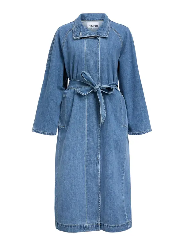 OBJECT OBJECT Prehoden plašč 'OBJTRINNA'  moder denim