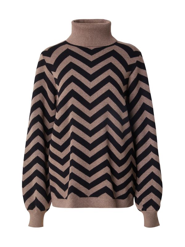 OBJECT OBJECT Pulover 'OBJRAY'  temno rjava / črna