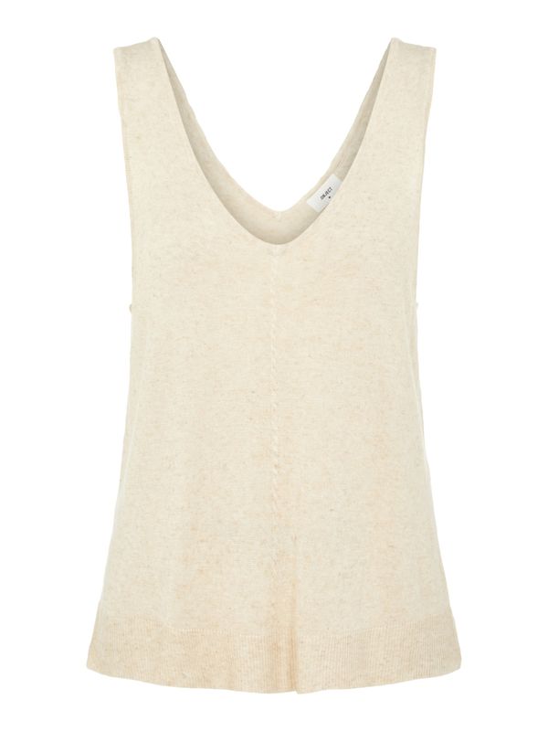 OBJECT OBJECT Top z naramnicami 'Angie'  pesek