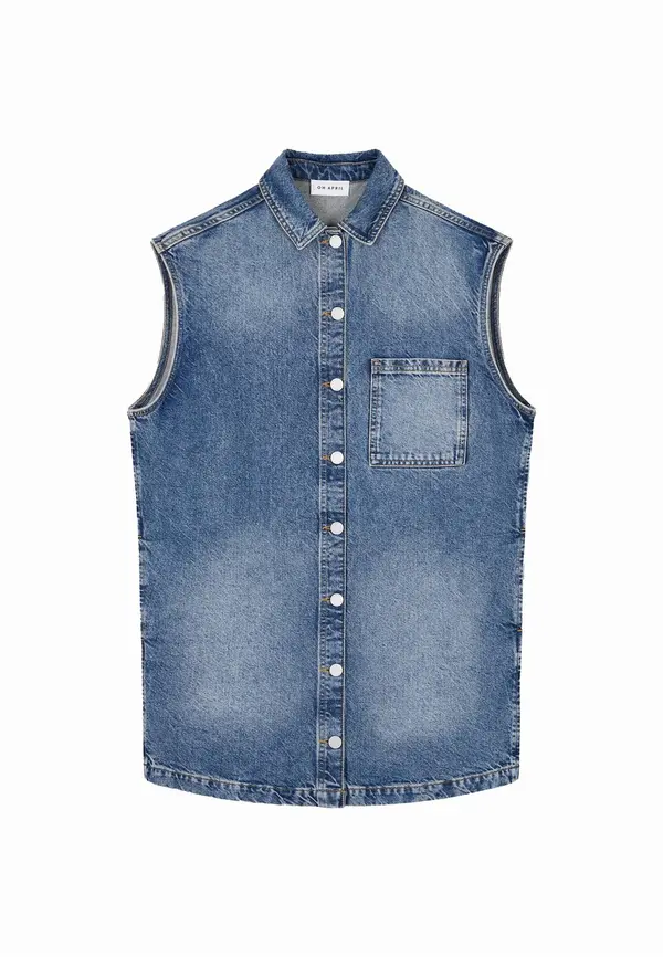 OH APRIL OH APRIL Obleka 'Meva'  moder denim