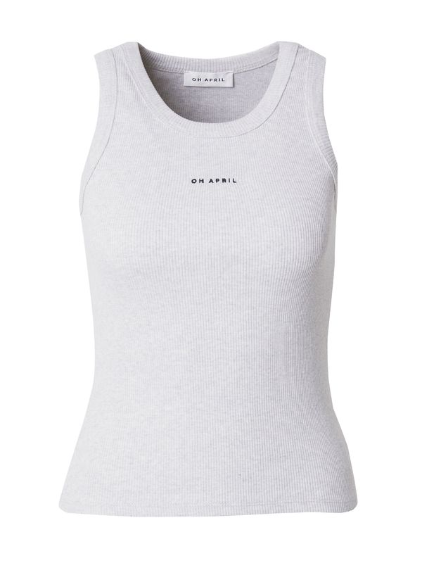 OH APRIL OH APRIL Top 'Dara'  svetlo siva / črna