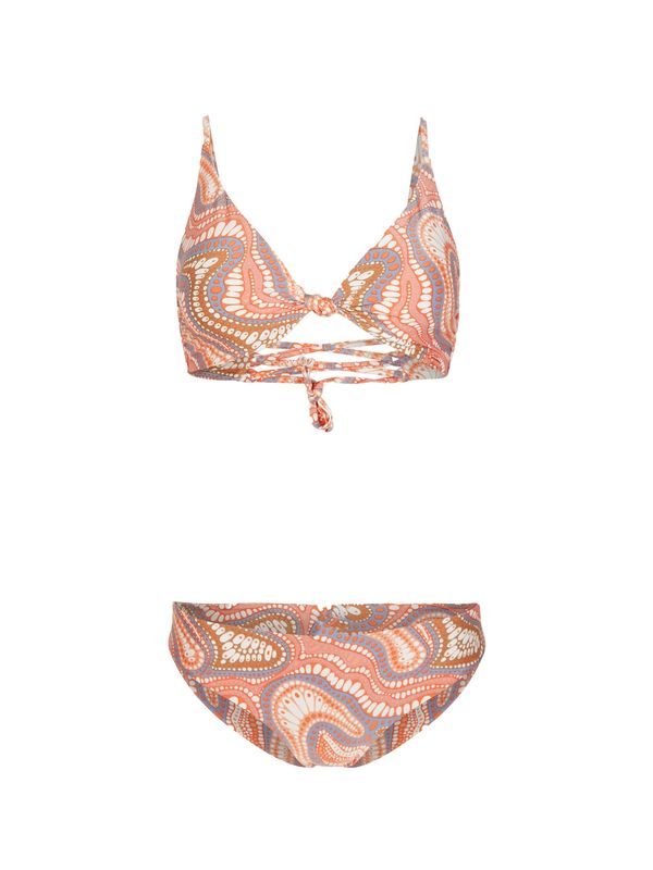 O'NEILL O'NEILL Bikini 'Charlotte Maoi'  siva / oranžna / svetlo oranžna / off-bela