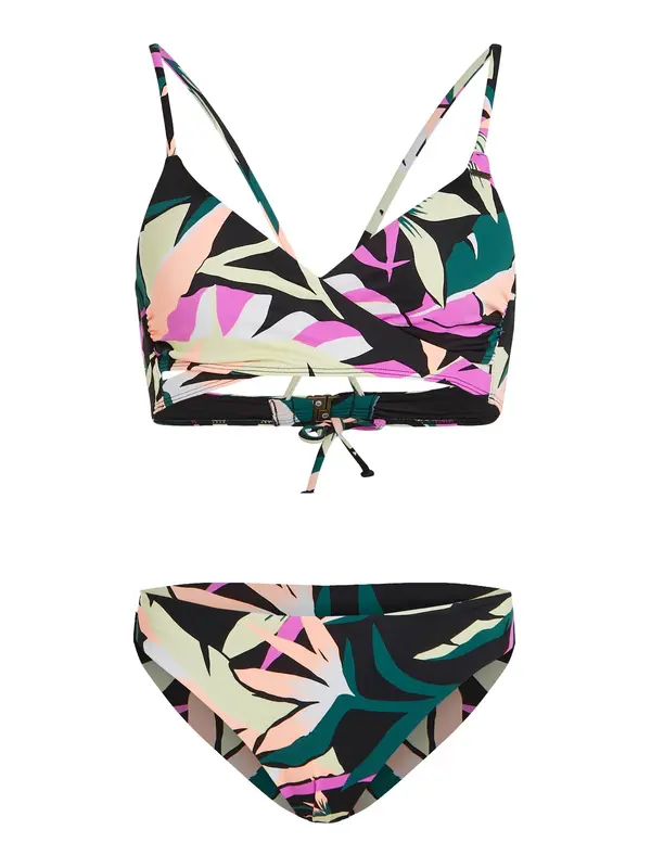 O'NEILL O'NEILL Bikini 'Essentials Baay Maoi'  kremna / petrol / roza / črna