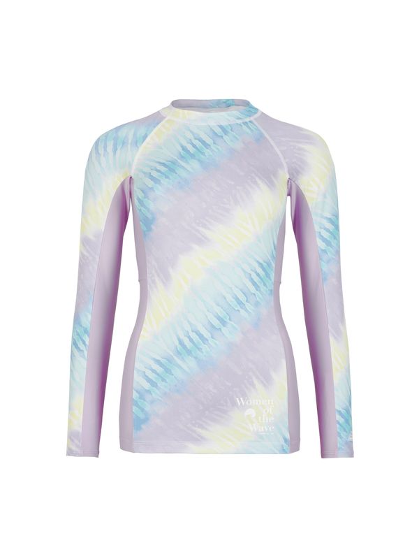 O'NEILL O'NEILL Funkcionalna majica 'Women Of The Wave'  svetlo modra / svetlo rumena / svetlo lila / bela