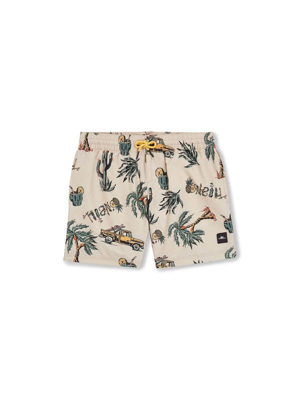 O'NEILL O'NEILL Kratke kopalne hlače 'Mix & Match Cali Print 13'  bež / mešane barve